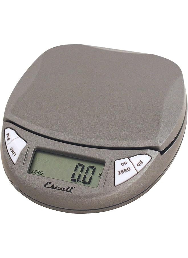 Escali - Pico PR500S Precision Kitchen Food Scale for Baking and Cooking, Lightweight and Durable Design, LCD Digital Display, Lifetime ltd. Warranty, Metallic Small - Image 1