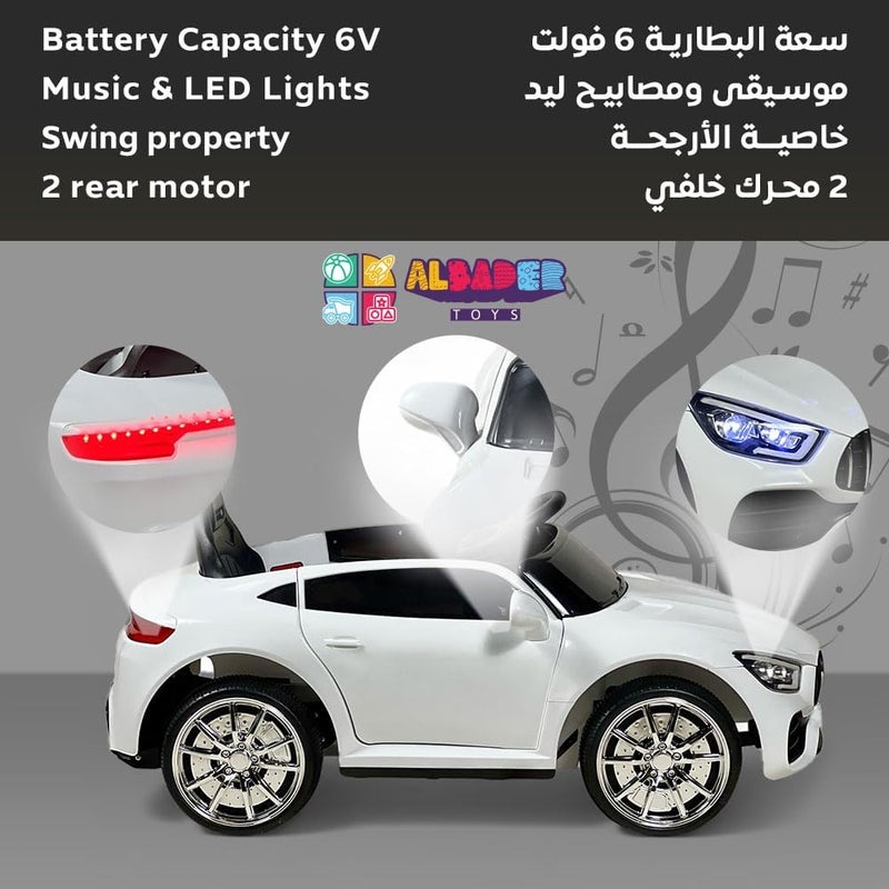 ALBADER سيارة ركوب للأطفال على طراز مرسيدس 6V كهربائية مع جهاز تحكم عن بعد - Image 5