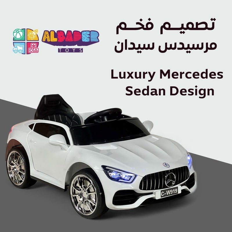 ALBADER سيارة ركوب للأطفال على طراز مرسيدس 6V كهربائية مع جهاز تحكم عن بعد - Image 2