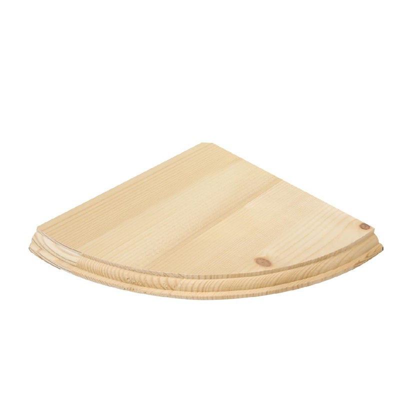 Anika رفوف زاوية عائمة خشبية من أنيكا ليفينغ 2 حجم سهل التجميع مثبتة على الحائط جاهزة للدهان أو الصبغ أو الورنيش مع ملحقات متضمنة 285 سم × 285 سم