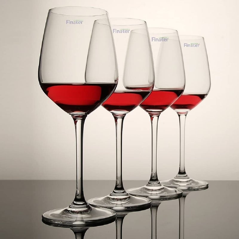 FINSTER Crystal Multipurpose Stylish Wine Glasses Set of 2 Premium Wine Glass 450ml - Image 4