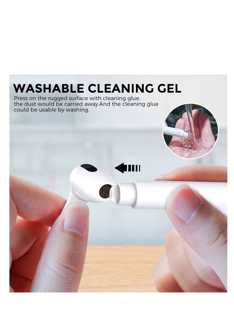 SYOSI Cleaner Kit for Airpods Pro 2/Pro/3/2/1 , Multifunction Cleaning Pen for All Earphone Cleaning Kit Soft Brush for Bluetooth Earphones Case Cleaning Tools for All Earbuds (White) - Image 2