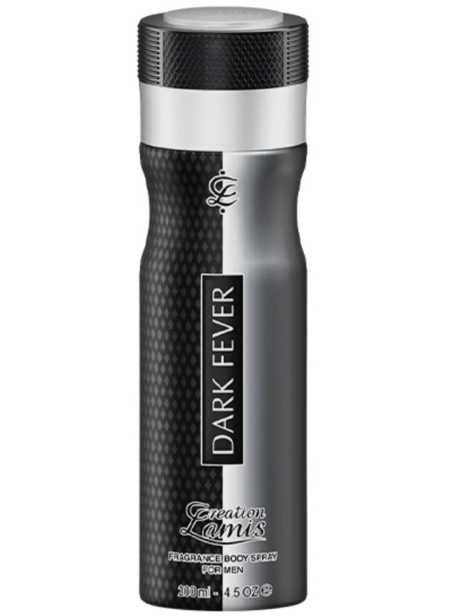 كرياشن لاميس 10 قطع بخاخ عطر دارك فيفر للجسم للرجال 200 مل - Image 2