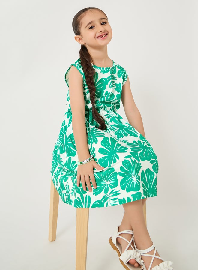 Styli Floral Print Dress  - Image 1