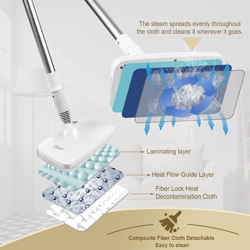 FLOMERO MultiFunctional Handheld Electric Steam Cleaner for Home Cleaning Portable Lightweight HighPressure Steam - Image 4