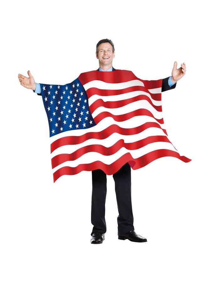 DomeStar USA American Flag Cape Cloak Costume, Wearable Flag with Sleeves Classic Flag, 2 Differents Wearing Methods - pzsku/Z8218CE99C075A51976D3Z/45/_/1740982754/25723771-7998-4dfd-a239-2b80f3c37260