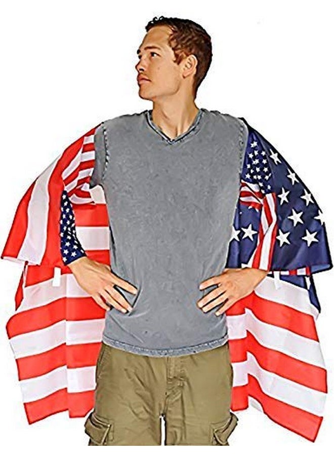 DomeStar USA American Flag Cape Cloak Costume, Wearable Flag with Sleeves Classic Flag, 2 Differents Wearing Methods - pzsku/Z8218CE99C075A51976D3Z/45/_/1740982757/b02924aa-30f0-4baa-b66a-a5ba13228e00