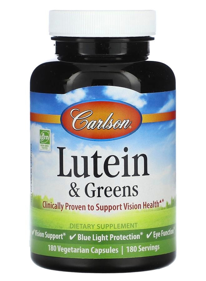 Carlson Lutein & Greens 180 Vegetarian Capsules