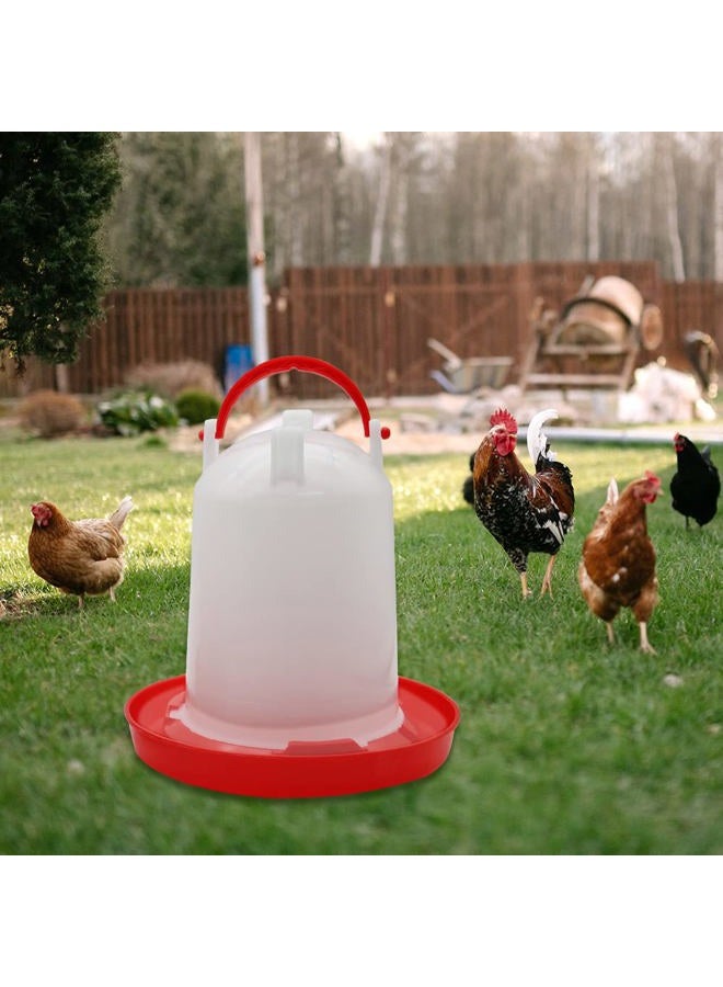 APlayfulBee Chick Feeder and Waterer Kit, 1.5kg Chick Feeder and 1.5L Chick Waterer for Poultry Duck Quail Hanging Poultry Plastic Containers for Outdoor - Image 3