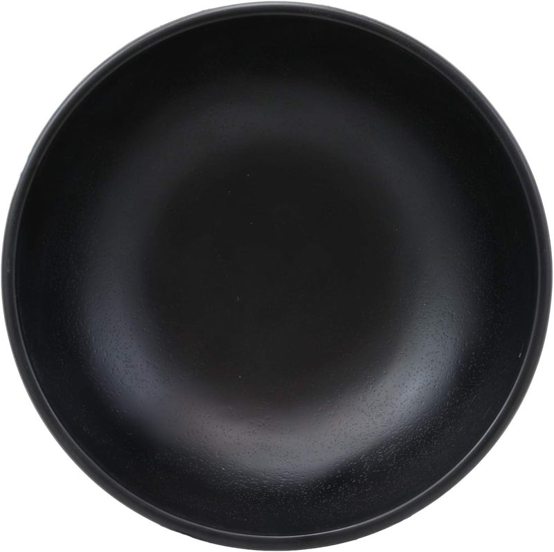 Ebros Gift Ebros Contemporary Round 75 Diameter Matte Black Jade Melamine Ramen Salad Pho Pasta Soup Bowls Pack Of 6 Set For Kitchen Dining Asian Japanese Chinese Cuisine Dinner Bowl Pack Restaurant Supply - Image 3