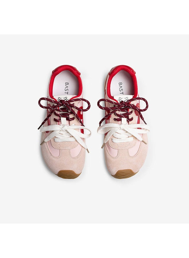 Basto Autumn Training Shoes, Trendy Street Retro Women's Casual Shoes Cn611cm5, Pink/red, Size 39 - Image 2