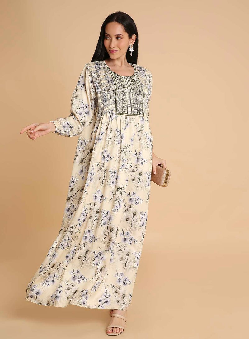 HANA & SARA arabic kaftan long  jalabiya dress for women - Image 1