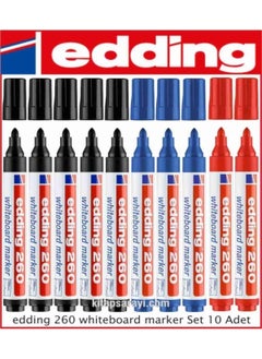 Edding 260 Whiteboard Marker Set 10 Pieces 