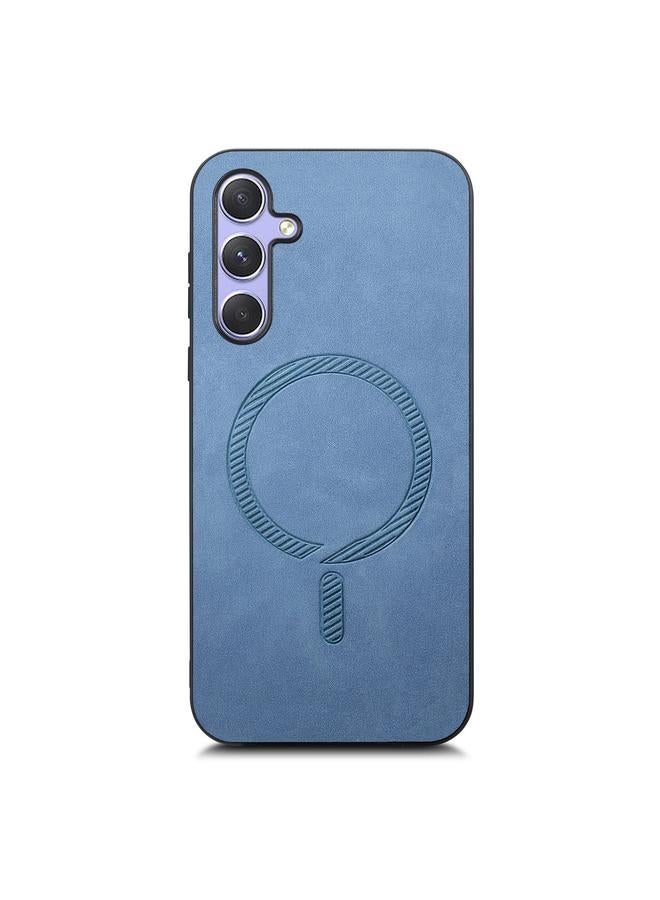S-TOP Case For Samsung Galaxy A24 5G Solid Color Retro Magsafe PU Back Cover Phone Case - Image 3