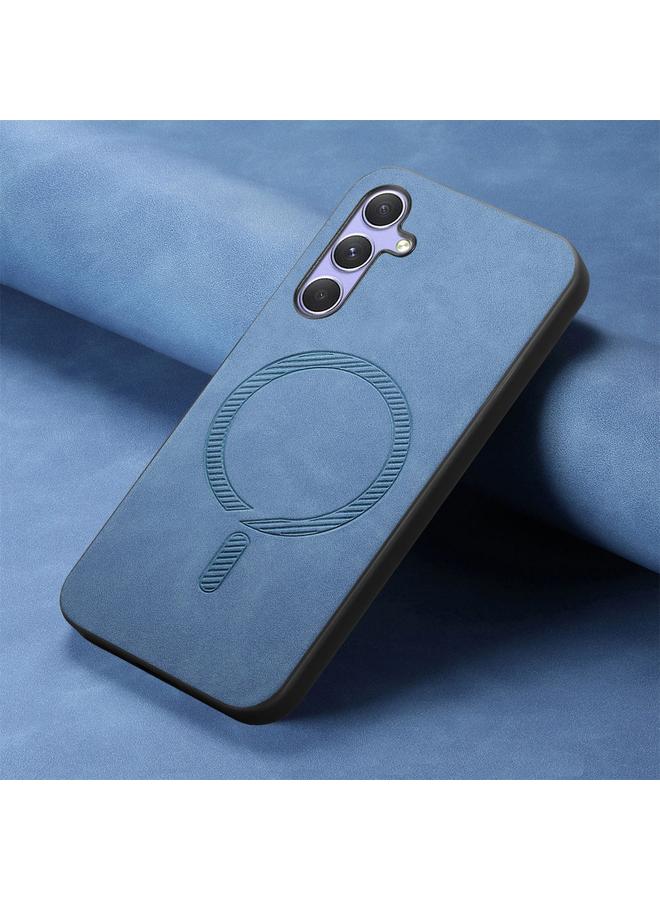 S-TOP Case For Samsung Galaxy A24 5G Solid Color Retro Magsafe PU Back Cover Phone Case - Image 2