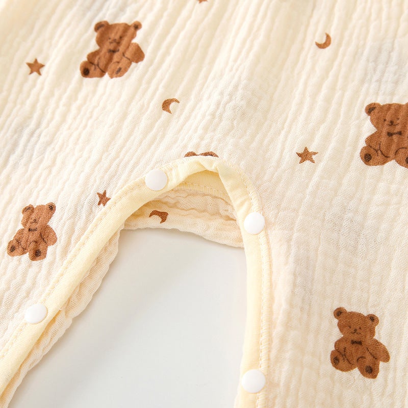 Baby'S Gauze Pants Pure Cotton Summer Thin Snap Pants Newborn Baby'S Big Pp Pants Children'S Anti-Mosquito Pants Category A - Image 5