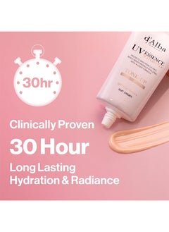 d'alba Piedmont UV Essence Waterfull, White Truffle Waterfull Tone-Up Sunscreen, Tinted Moisturizer with SPF 50+ PA++++ Sun Cream, Glowy Sunscreen Cream, Vegan Skincare, for all Skin Types, 50ml  - Image 5