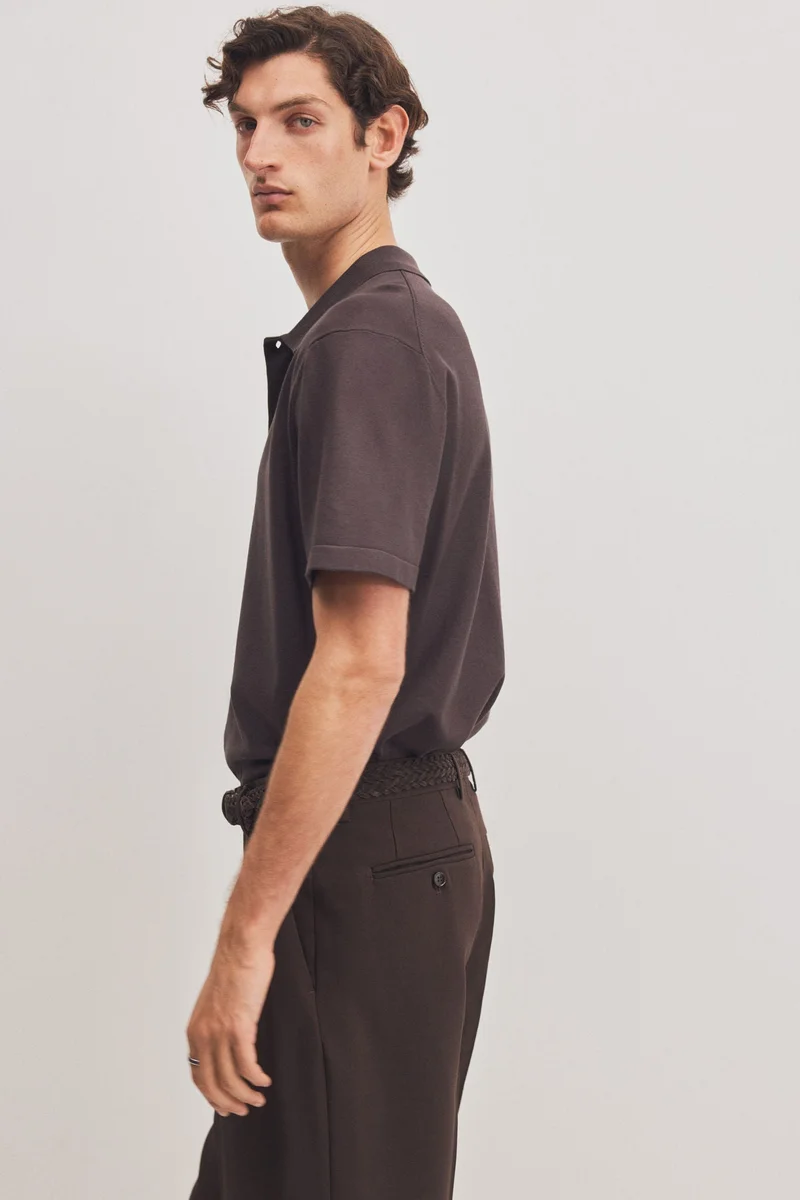 H&M  Regular Fit Fine-knit shirt for Men | Best Price UAE