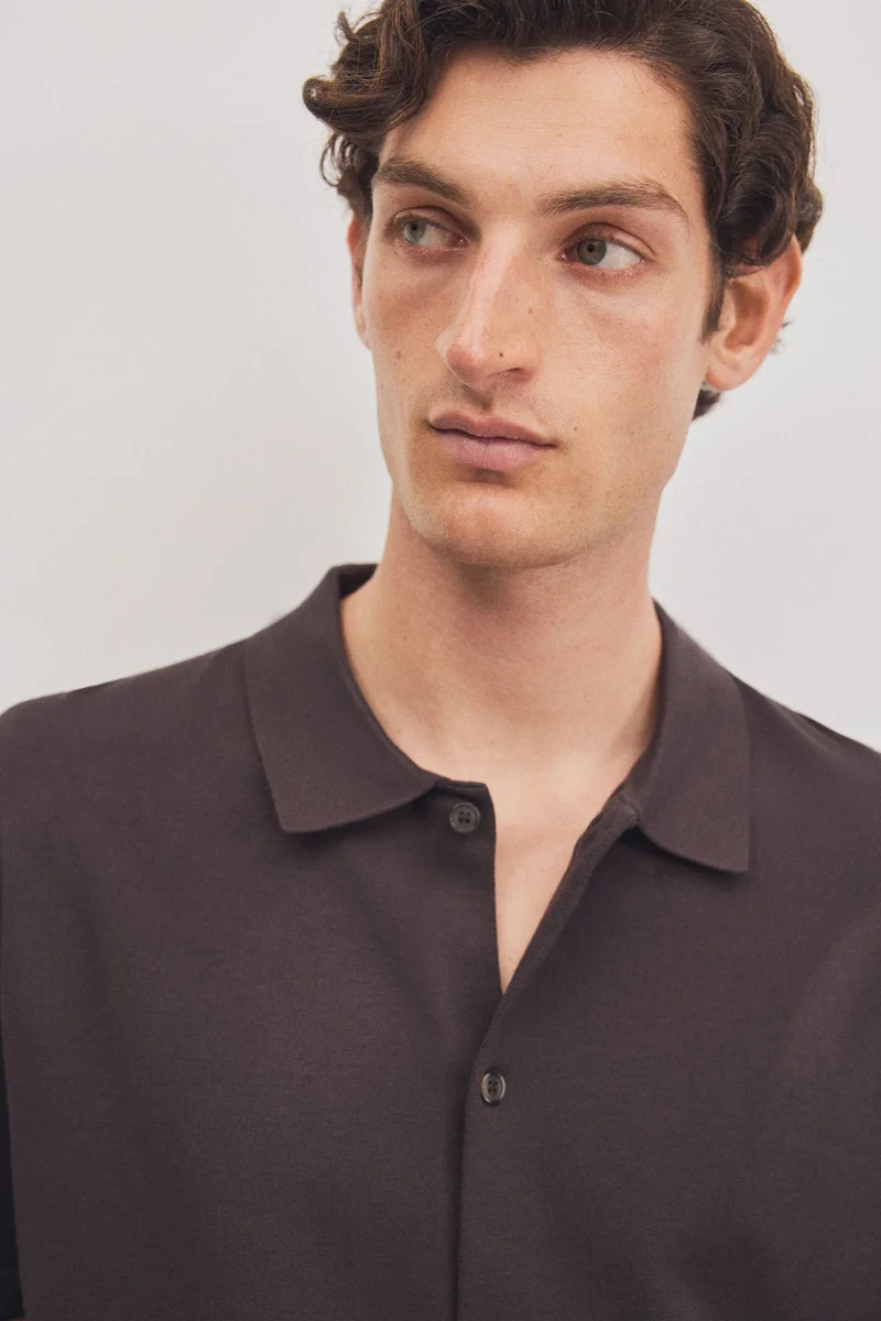 H&M  Regular Fit Fine-knit shirt for Men | Best Price UAE