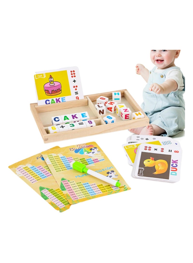 SYOSI Matching Game, Spelling Games, Letter Number Matching Games, Preschool Educational, Matching Puzzle, Wooden Blocks Spelling Game, Montessori Puzzle Gift, Words Learning Educational - Image 5