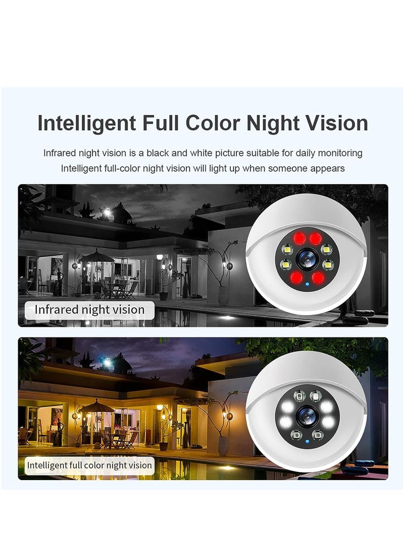 Generic Light Bulb Camera, 360 Degree 2.4GHz/ 5GHz WiFi 1080P Bulb Camera for Indoor/Outdoor, Surveillance Camera Light Bulb Guardcam, Auto Tracking, Two Way Audio, Motion Detection  - Image 2