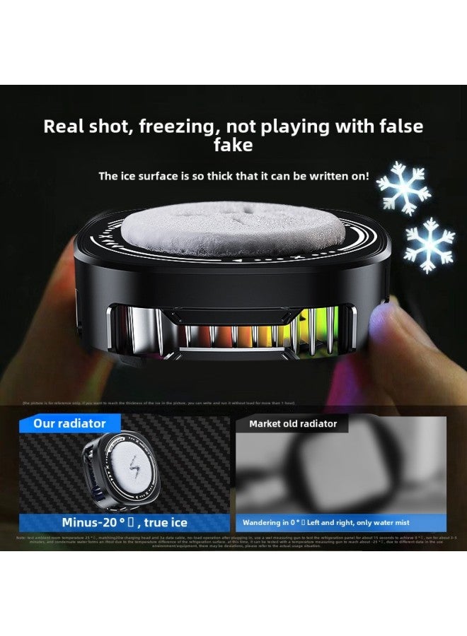 2024 FS05 Mobile Phone Radiator Semiconductor Cooling Artifact Three-speed Digital Display Rotatable Back Clip Magnetic Attraction-Color:Mobile Phone Radiator (fs05 Standard Model)  - Image 5