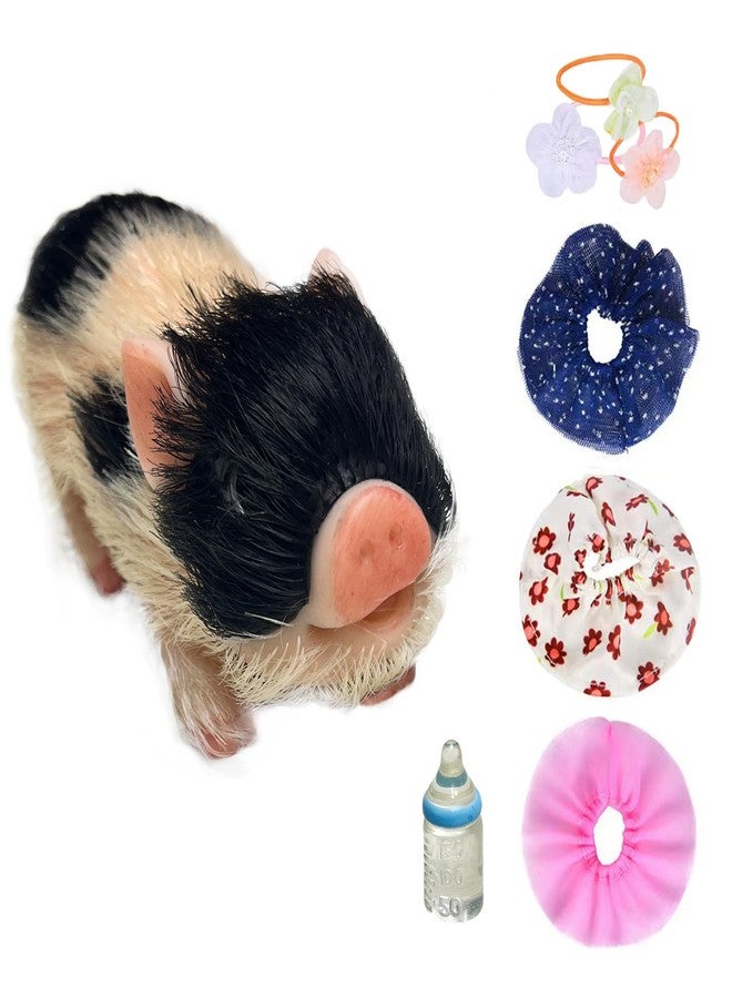 OtardDolls Reborn Piggy Dolls, 5 Inch Full Silicone Soft Lifelike Mini Pig Dolls Mini Realistic Newborn Cute Realistic Animals Pig Toy for Happy Birthday, Christmas - Image 1