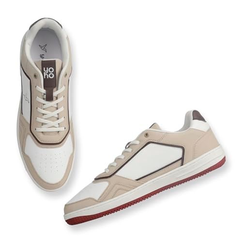 YOHO Colored PU Fashion Sneaker For Men | Comfortable shoes | Cushioned Insole | Quick-wear elastic laces | Lightweight | Dynamic Feet Support | Fashionable | Stylish | Modern - Image 4