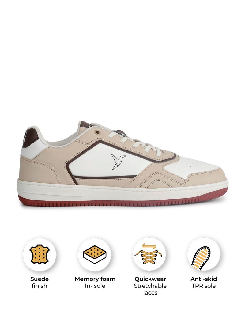 YOHO Colored PU Fashion Sneaker For Men | Comfortable shoes | Cushioned Insole | Quick-wear elastic laces | Lightweight | Dynamic Feet Support | Fashionable | Stylish | Modern - Image 2