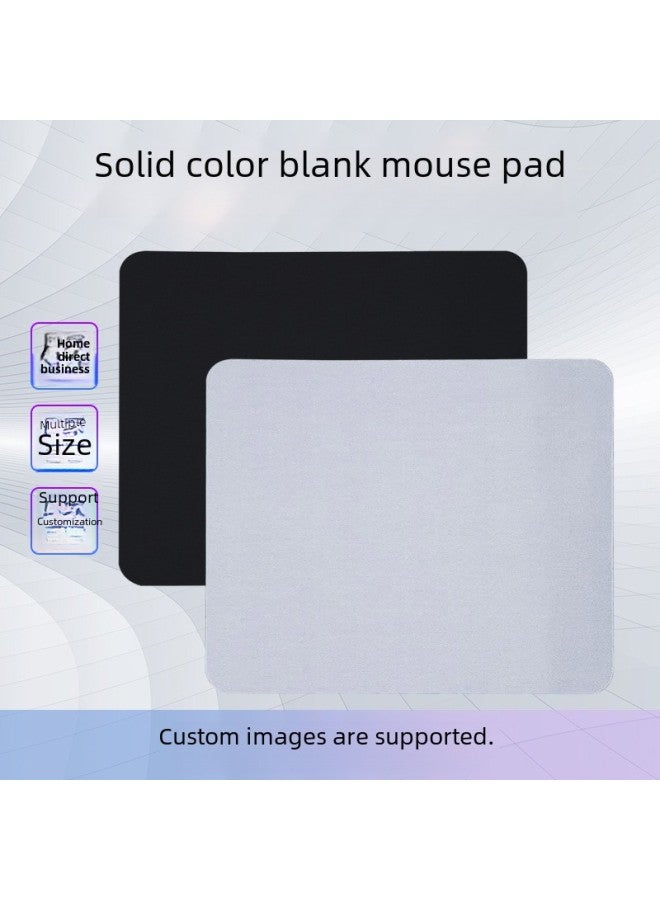 Pure Black White Mouse Pad Advertising Game Office Small Large Mouse Pad Color Screen Printing Blank Mouse Pad-Pattern:Pillow Towel - Image 1