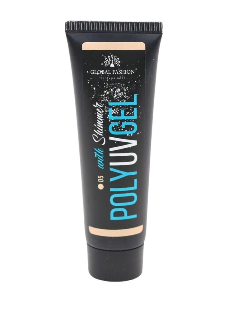GLOBAL FASHION Global Fashion Professional Poly UV Gel with Shimmer: Long-Lasting, Salon-Quality Nails in Stunning Colors | (05)  - Image 3