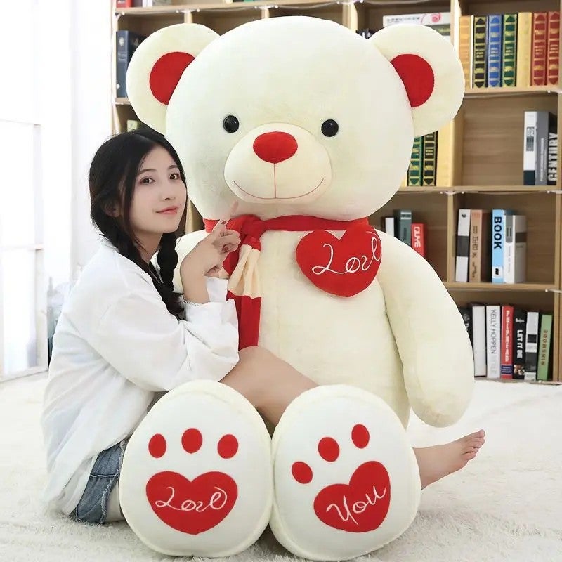 Y&D 80cm~180cm Valentines Teddy Bear Plush Toy Giant Teddy Bear for Bedtime Stuffed Animal Toys Love Teddy - Image 1