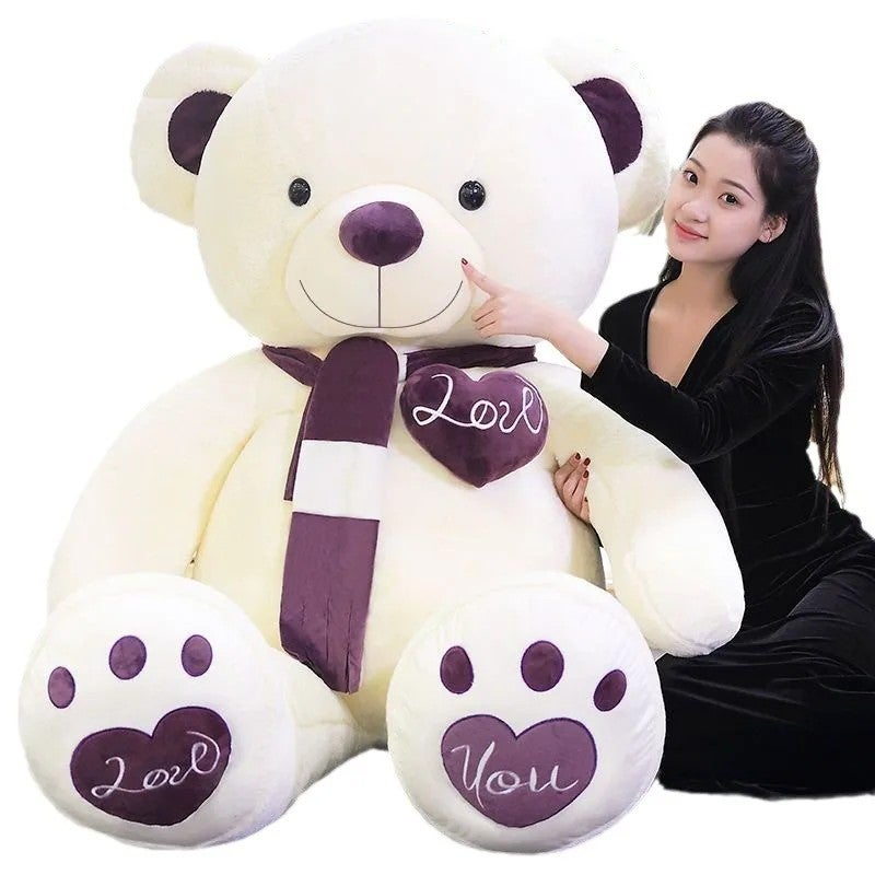 Y&D 80cm~180cm Valentines Teddy Bear Plush Toy Giant Teddy Bear for Bedtime Stuffed Animal Toys Love Teddy - Image 2