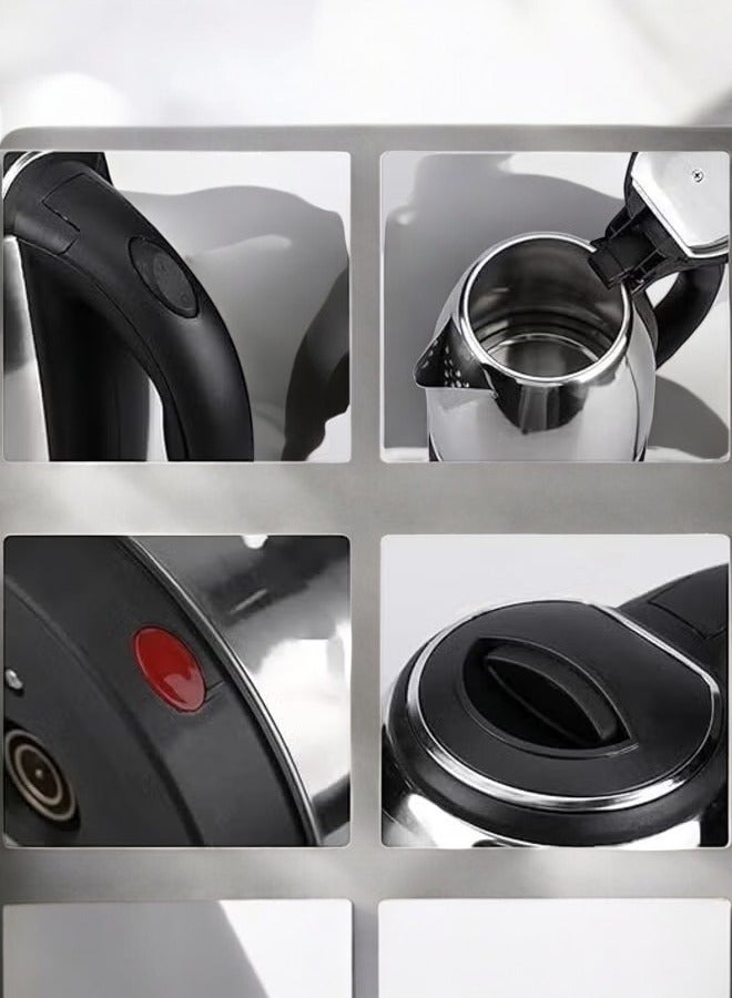 micro speed Stainless Steel Electric Kettle with 360-Degree Rotation Base, Auto Safety Off, Perfect for Boiling Water, Milk & Tea, Protection from Overheating and Dry Boil 2.0 L 1500 W 1500 MS-3450 Silver - Image 4