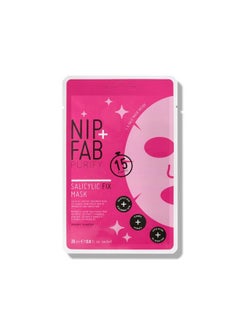 NIP+FAB Nip + Fab Salicylic Acid Fix Sheet Mask For Face Hyaluronic Acid Lotus Flower Bha Facial Mask Multi 0.8 Fl Oz  - Image 1