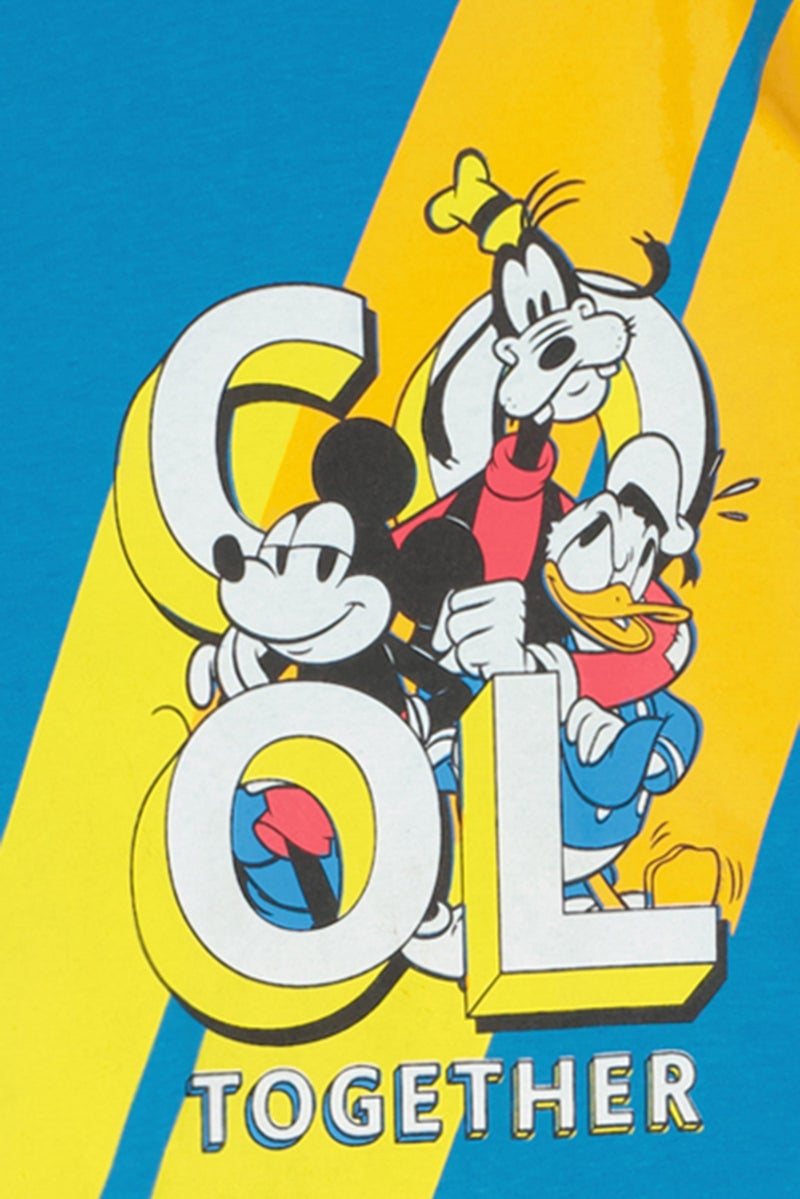 Hamleys x Disney Toddlers Boy Long Sleeve Graphic Print T-Shirt, Blue - Image 3