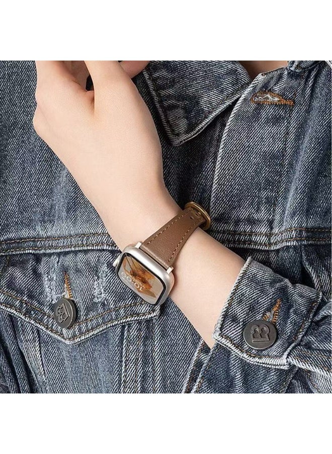 ماك جاباجز Horseshoe buckle strap is suitable for AppleWatch small waist iWatch female Apple Watch advanced watch chain. - Image 4