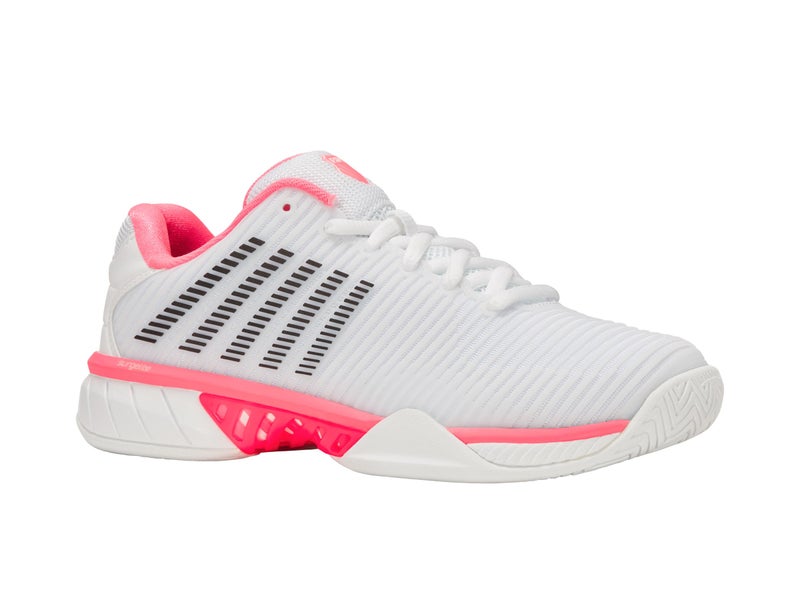 K-Swiss Women'S Hypercourt Express 2 Tennis Shoe  White/Neon Pastel Pink/Black  7 M - Image 2