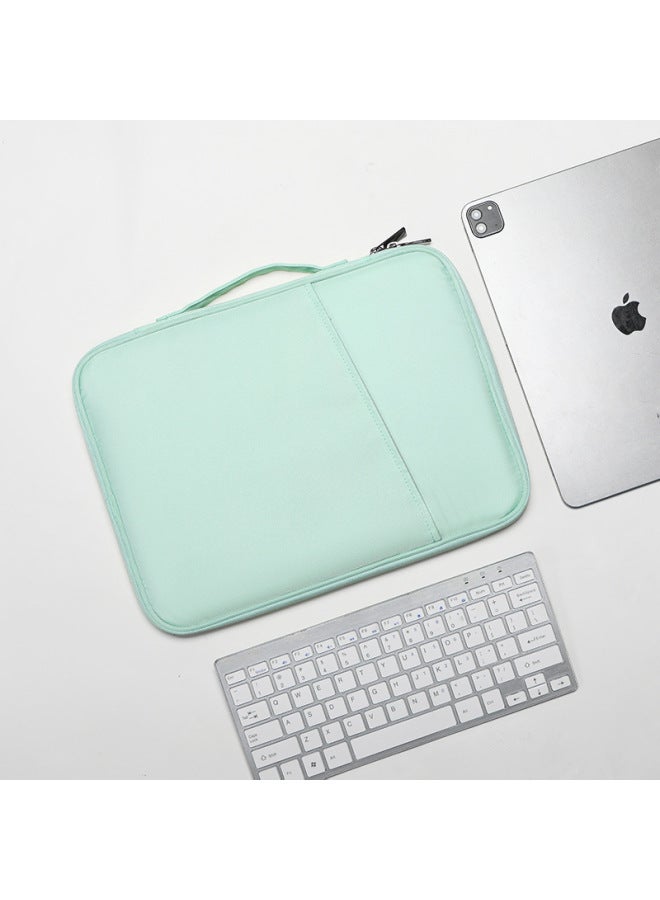 Tablet Bag Tablet Waterproof Loadable Keyboard For Apple Ipad Storage Bag Summer Anti-vibration Laptop Bag For Men And Women-Color:Fresh Green [OxFord Cloth]]-Dimensions:10.8-11 Inch Universal - Image 1
