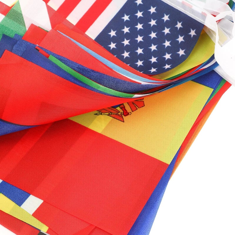 MARFOREVER 47 Countries String Flag, 52.5 Ft International Flags Bunting Banner for World Cup 2026 & Multicultural  Events - Image 4