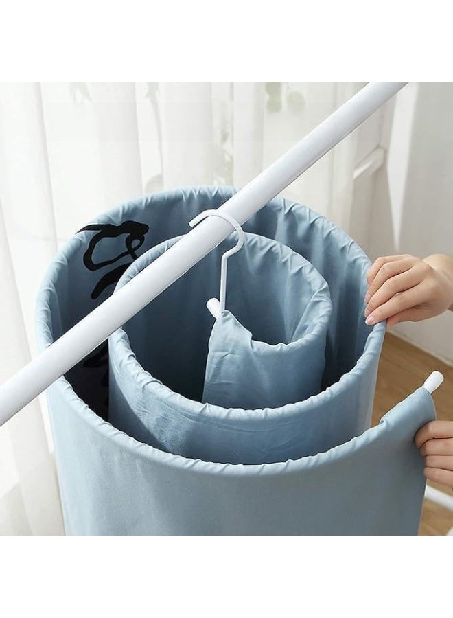 360-Degree Spiral Clothes Drying Rack, Hanging Ventilating Laundry Organiser, Space-Saving Design, White - Image 1