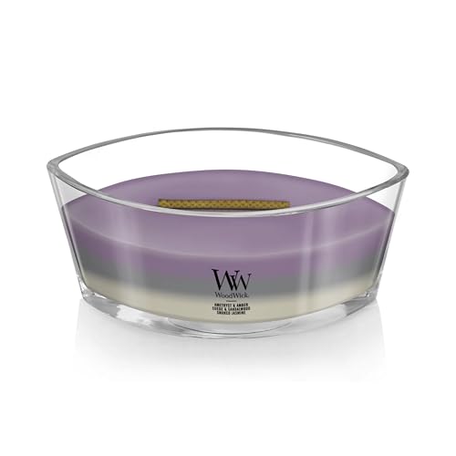 WoodWick Amethyst & Amber Gifts for Women and Men, 16 oz Ellipse Trilogy Candle with Crackling Wick - Image 3