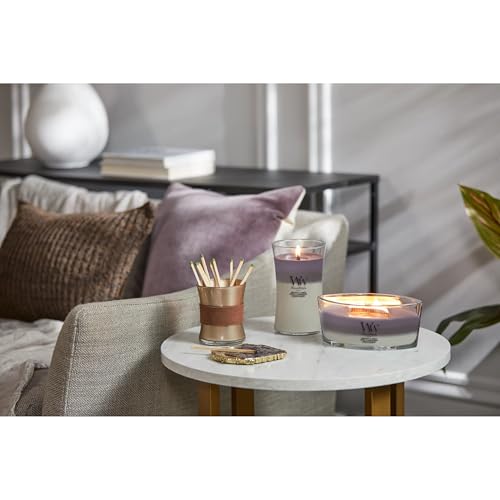 WoodWick Amethyst & Amber Gifts for Women and Men, 16 oz Ellipse Trilogy Candle with Crackling Wick - Image 5