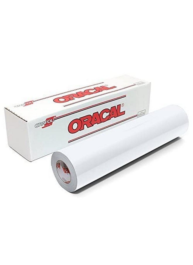 ORACAL 651 Matte White Vinyl Roll For Craft Cutters And Vinyl Sign Cutters (12" X 25')  - Image 1