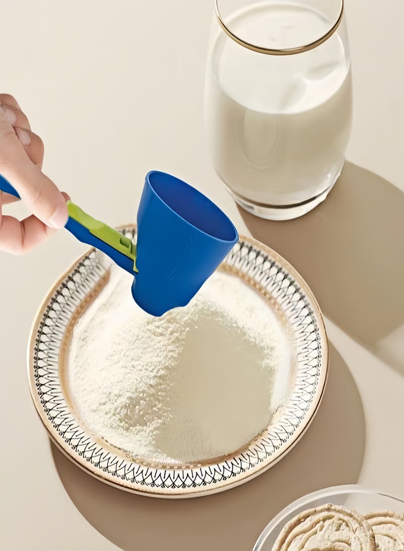 كيفن ملعقة منزلقة من مسحوق البروتين الإبداعي وقمع فصل صفار البيض وملعقة مسحوق حليب الأطفال مانعة للتسرب - Image 2