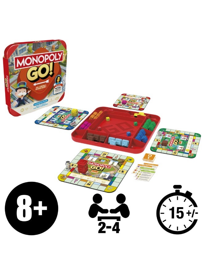 مونوبولي لعبة لوحية مستوحاة من لعبة الجوال الشهيرة، مناسبة للعائلة والسفر، للأعمار +، - لاعبين،  دقيقة - Image 1