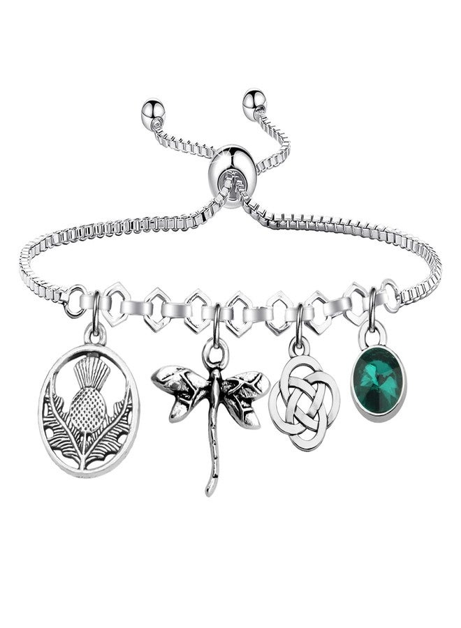 لوجيب بيردجوت مجوهرات مستوحاة من مسلسل Lywjyb Birdgot التلفزيوني، سوار سحر اليعسوب من Scottish Thistle Gifts (بطاقة سحر اليعسوب) - Image 2