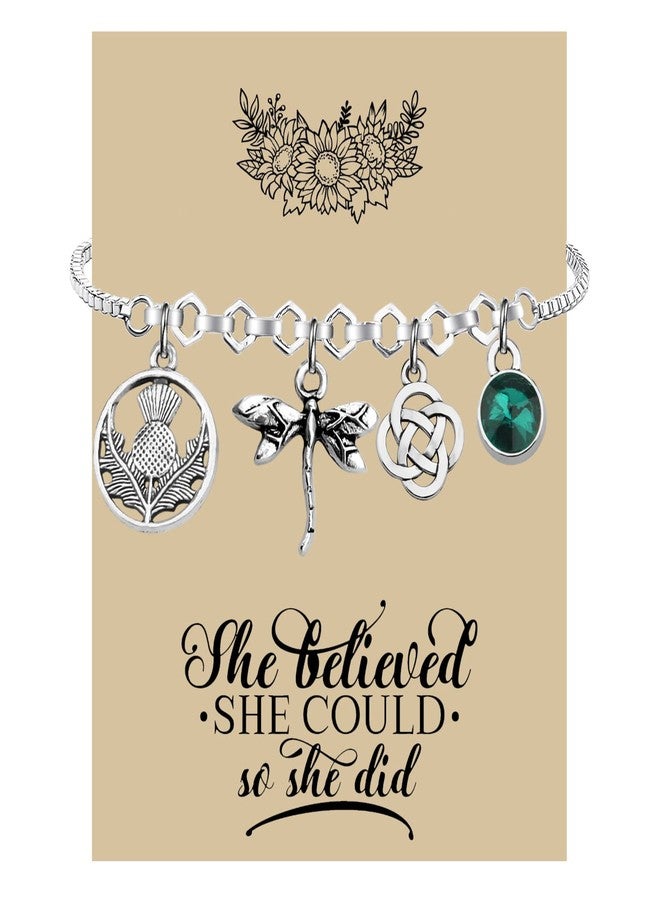 لوجيب بيردجوت مجوهرات مستوحاة من مسلسل Lywjyb Birdgot التلفزيوني، سوار سحر اليعسوب من Scottish Thistle Gifts (بطاقة سحر اليعسوب) - Image 1