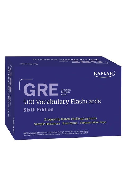 GRE Vocabulary Flashcards, Sixth Edition + Online Access to Review Your Cards, a Practice Test, and Video Tutorials