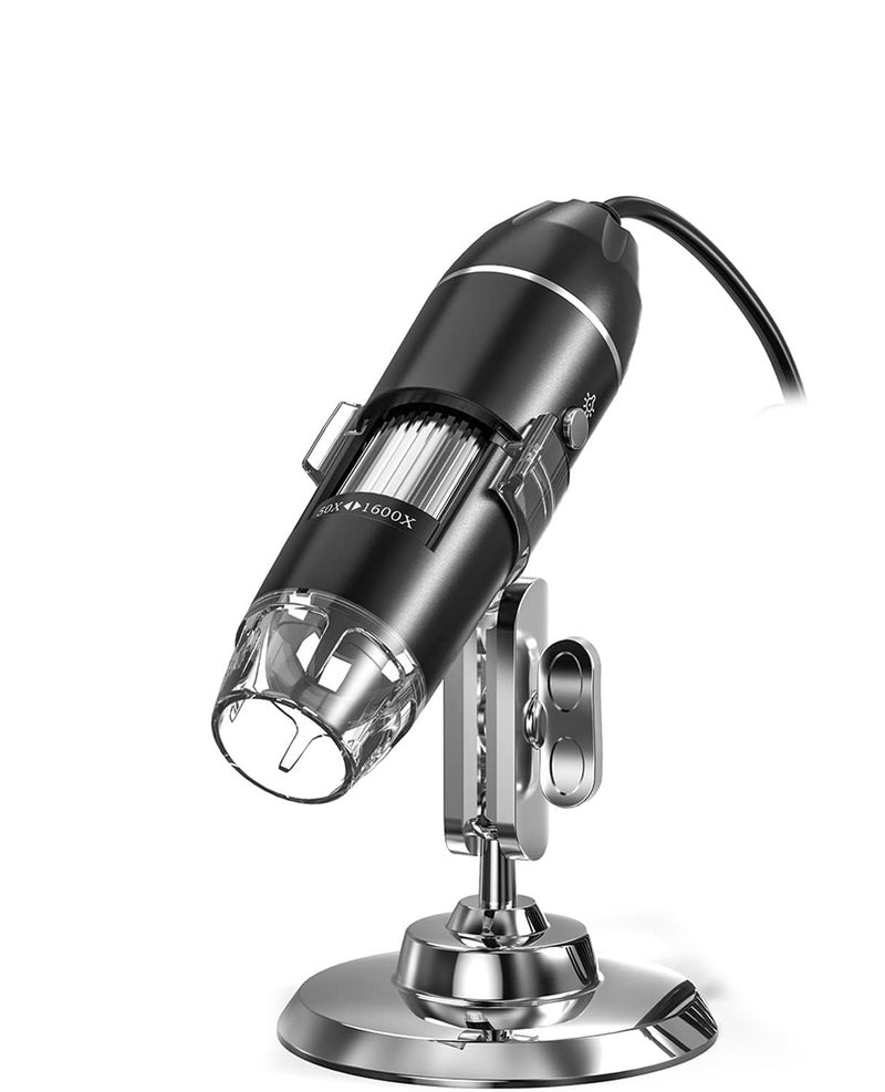 Tobo USB Digital Microscope 50X to 1600X, 8 LED Magnification Microscope Camera, with Metal Stand,Compatible with Mac Window 7/8/10 Android Linux,Handheld USB Phone Microscope(USB-1600x) - TD-587IM - Image 1